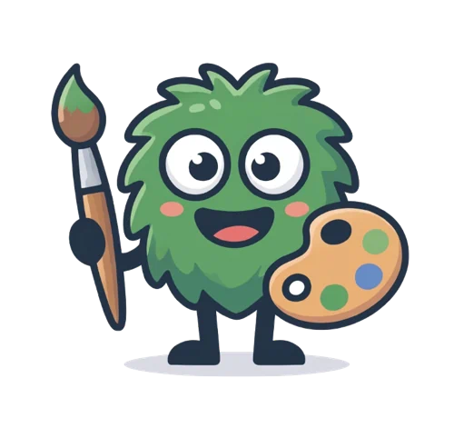Monster mit Malpalette